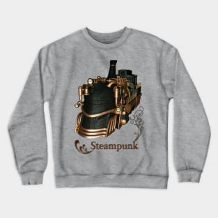 Awesome steampunk train Crewneck Sweatshirt